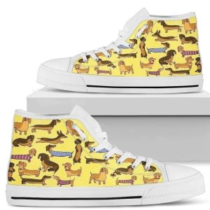 Dachshund Dog Lover Women's High Top Shoes Gift Idea