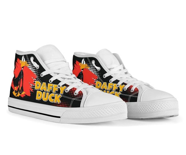 Daffy Duck High Top Shoes Looney Tunes Fan