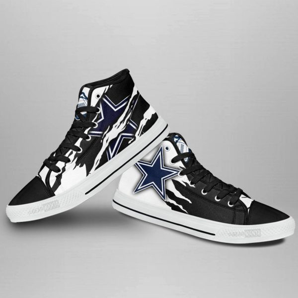 Dallas Cowboys Shoes Custom High Top Sneakers For Fans