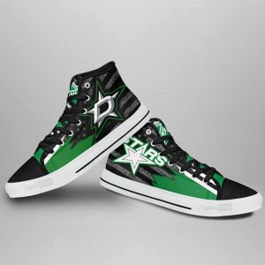 Dallas Stars High Top Shoes Custom American Flag Sneakers