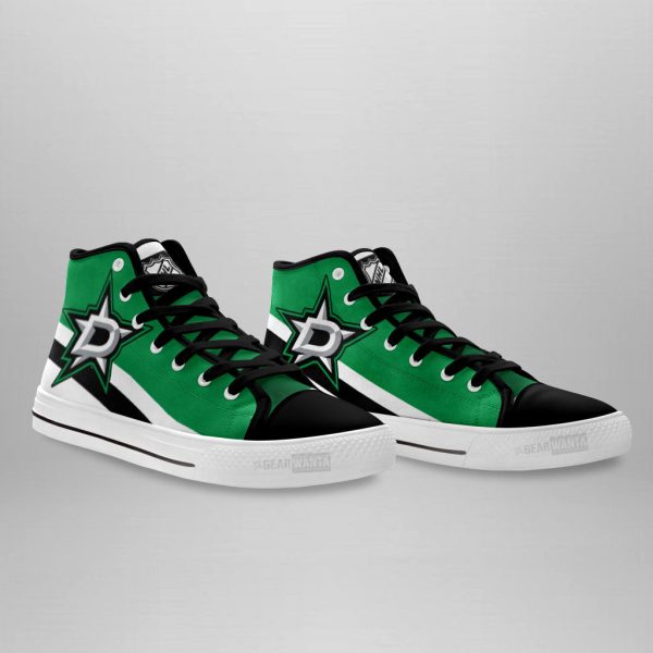 Dallas Stars High Top Shoes Custom Sneakers