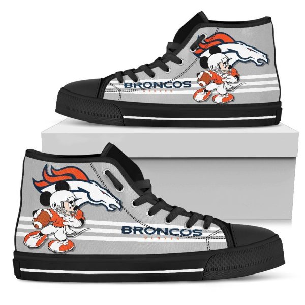 Denver Broncos High Top Shoes Custom Pt19