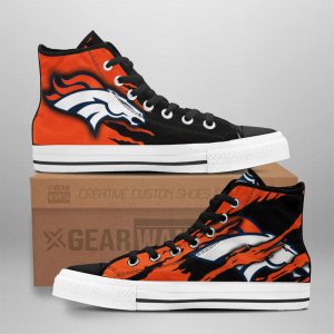 Denver Broncos Shoes Custom High Top Sneakers For Fans