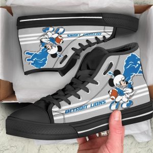 Detroit Lions High Top Shoes Custom PT19