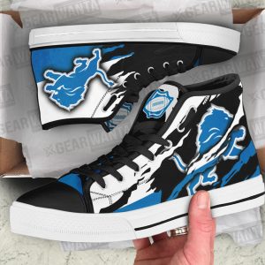Detroit Lions Shoes Custom High Top Sneakers For Fans