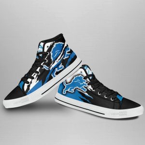 Detroit Lions Shoes Custom High Top Sneakers For Fans