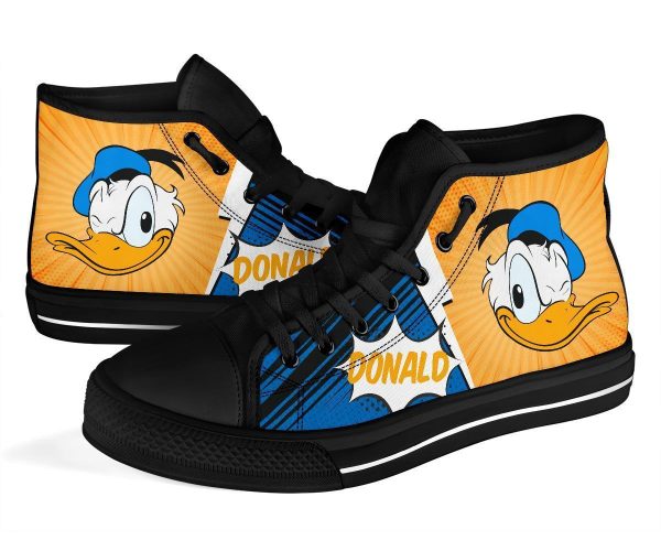 Donald Duck High Top Shoes Custom
