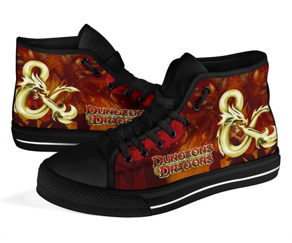 Dungeons And Dragons High Top Shoes Sneakers Gift Idea