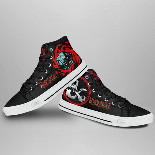 Dungeons &Amp; Dragons High Top Shoes Custom