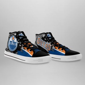 Edmonton Oilers High Top Shoes Custom Canadian Maple Leaf Sneakers