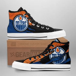 Edmonton Oilers Shoes Custom High Top Sneakers For Fans