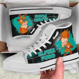 Elmer Fudd High Top Shoes Looney Tunes Fan
