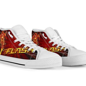 Flash Sneakers Super Heroes High Top Shoes Custom