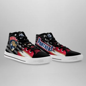 Florida Panthers High Top Shoes Custom American Flag Sneakers