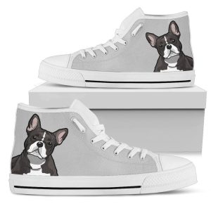 French Bulldog High Top Shoes Funny