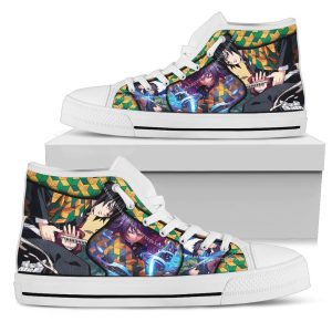 Giyuu Demon Slayer Sneaker High Top Shoes Anime Fan MN19