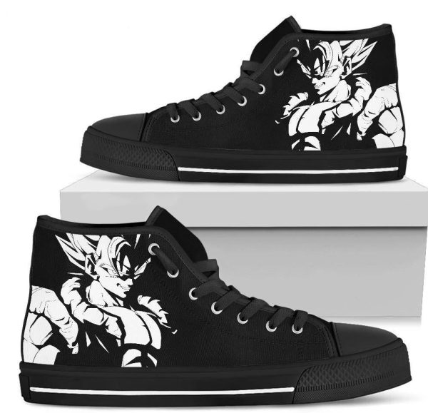 Gogeta Bw High Top Shoes Sneakers Dragon Ball Custom Nh09