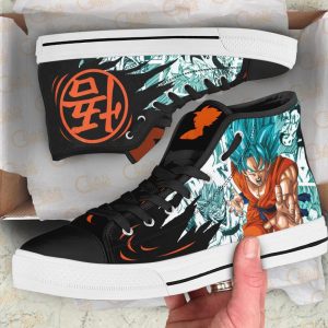 Goku Blue High Top Shoes Custom Manga Anime Dragon Ball Sneakers