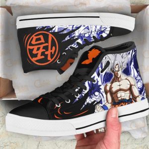 Goku Ultra Instinct High Top Shoes Custom Manga Anime Dragon Ball Sneakers