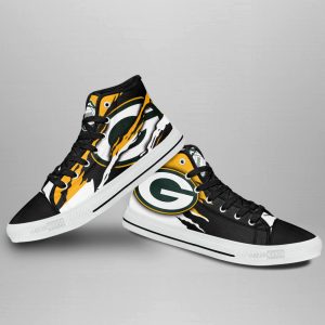 Green Bay Packers Shoes Custom High Top Sneakers For Fans