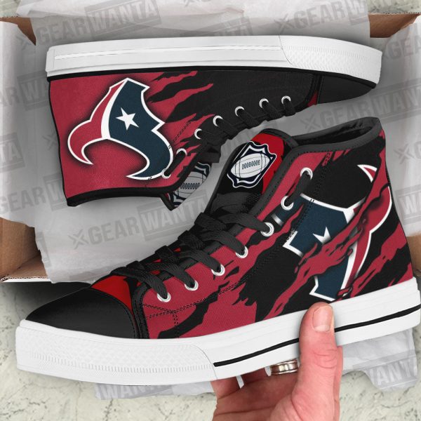 Houston Texans Shoes Custom High Top Sneakers For Fans