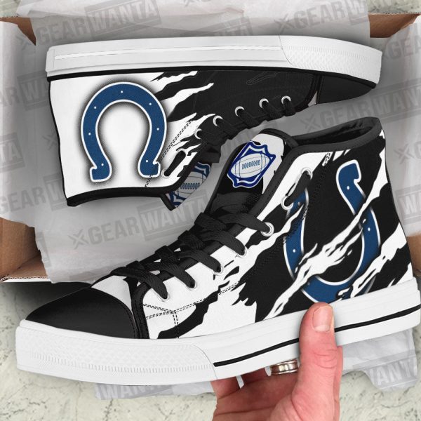 Indianapolis Colts Shoes Custom High Top Sneakers For Fans