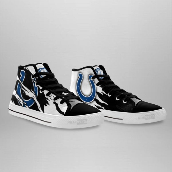 Indianapolis Colts Shoes Custom High Top Sneakers For Fans