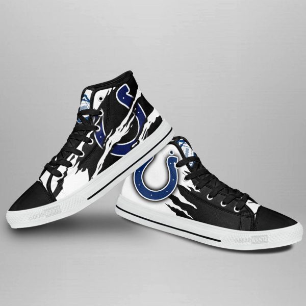 Indianapolis Colts Shoes Custom High Top Sneakers For Fans