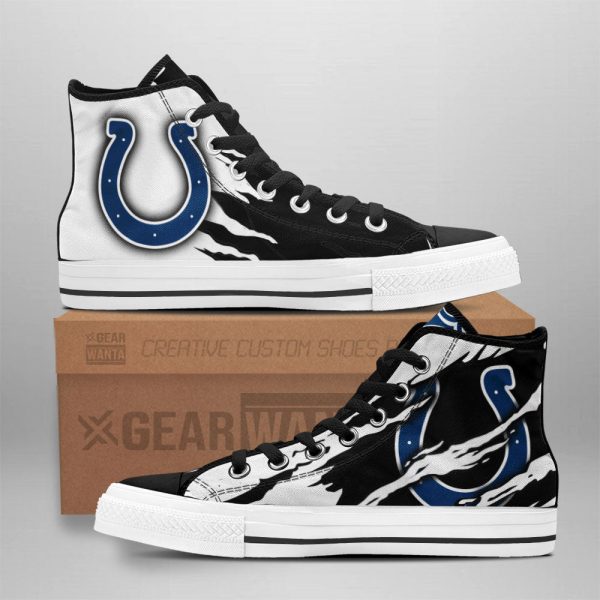 Indianapolis Colts Shoes Custom High Top Sneakers For Fans