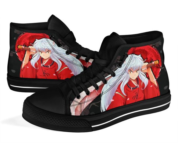 Inuyasha Sneakers Anime High Top Shoes Custom Idea Pt20