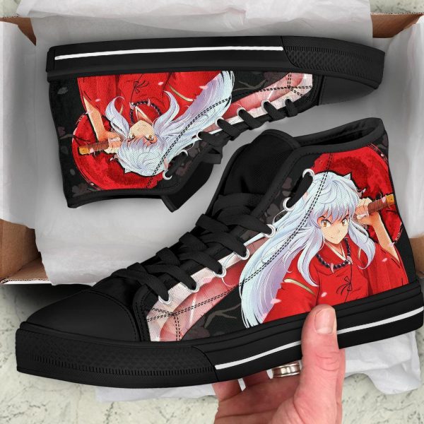 Inuyasha Sneakers Anime High Top Shoes Custom Idea Pt20