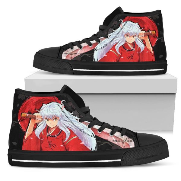 Inuyasha Sneakers Anime High Top Shoes Custom Idea Pt20