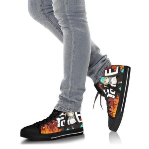 Iris Fire Force Sneakers Anime High Top Shoes Custom Idea Pt20