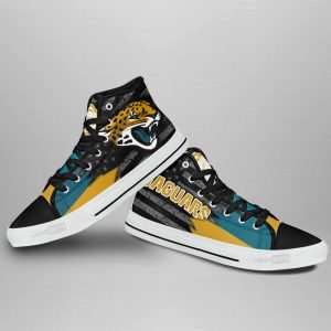 Jacksonville Jaguars High Top Shoes Custom American Flag Sneakers