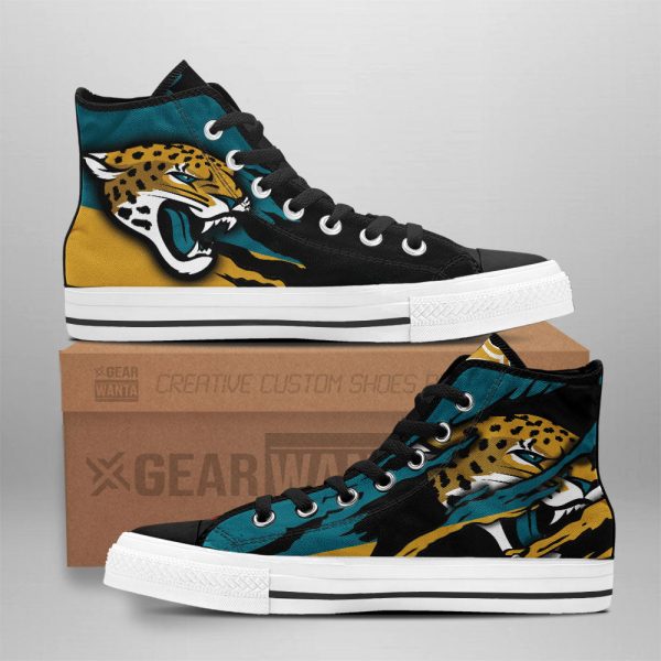 Jacksonville Jaguars Shoes Custom High Top Sneakers For Fans