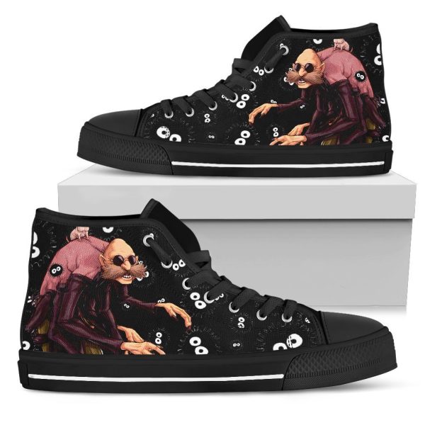 Kamaji Spirited Away Sneakers Ghibli High Top Shoes Custom