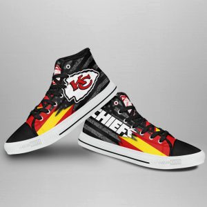 Kansas City Chiefs High Top Shoes Custom American Flag Sneakers