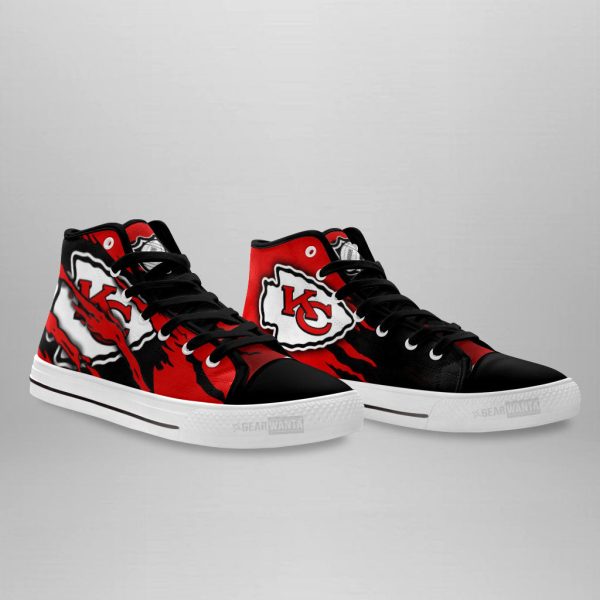 Kansas City Chiefs Shoes Custom High Top Sneakers For Fans