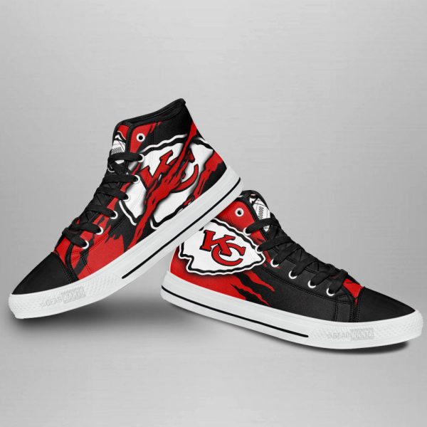 Kansas City Chiefs Shoes Custom High Top Sneakers For Fans