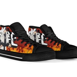 Karim Fulham Fire Force Sneakers Anime High Top Shoes Custom PT20