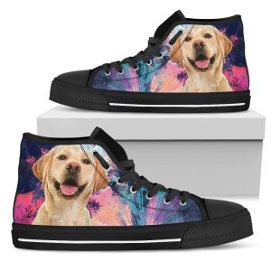 Labrador Dog Sneakers Colorful High Top Shoes