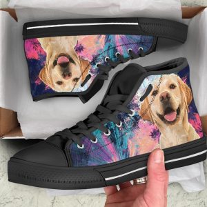 Labrador Dog Sneakers Colorful High Top Shoes