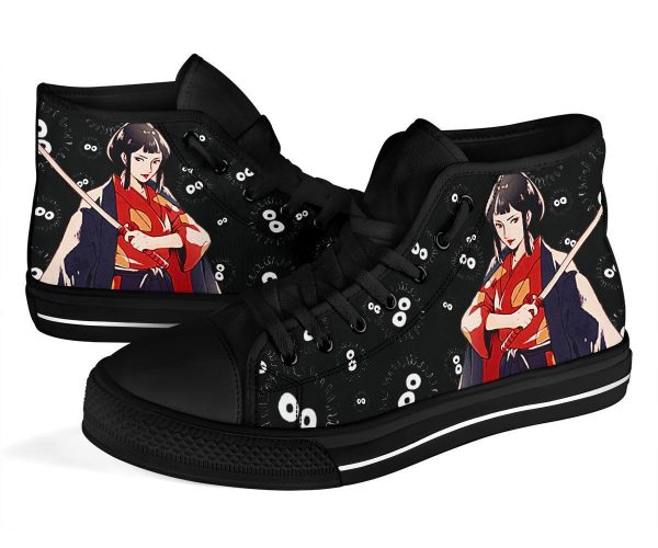 Lady Eboshi Sneakers Princess Mononoke High Top Shoes Ghibli Fan