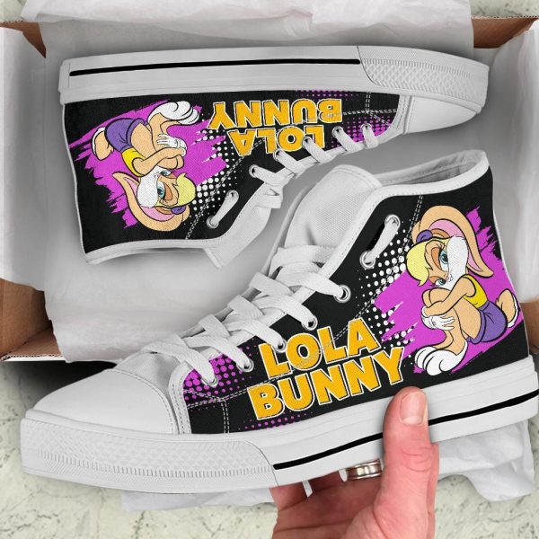 Lola Bunny High Top Sneakers Custom Looney Tunes Shoes