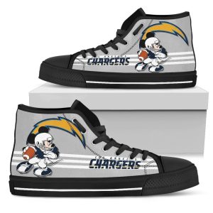 Los Angeles Chargers High Top Shoes Custom PT19