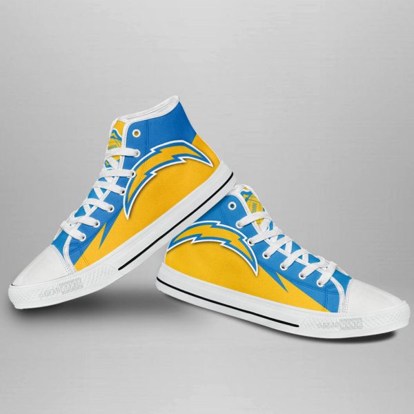 Los Angeles Chargers Shoes Custom High Top Sneakers