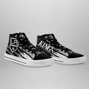 Los Angeles Kings High Top Shoes Custom American Flag Sneakers