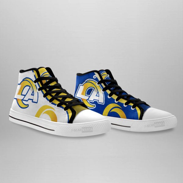 Los Angeles Rams High Top Shoes Custom Mix Sneakers