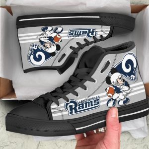 Los Angeles Rams High Top Shoes Custom PT19