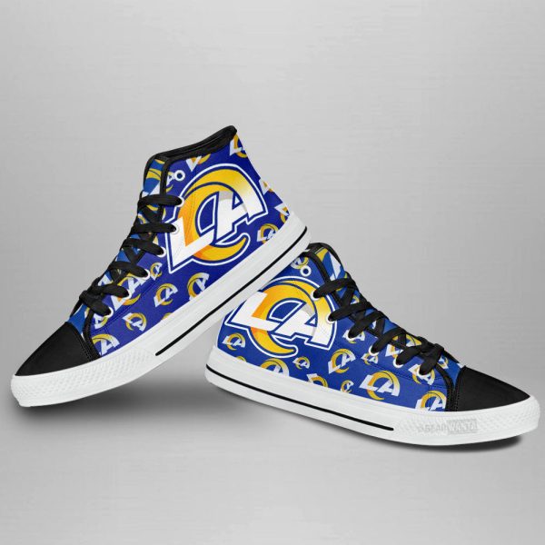 Los Angeles Rams High Top Shoes Custom Sneakers For Fans 2022